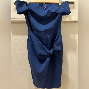 Lavish Alice midi dress with bow